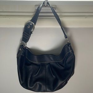Large Coach leather shoulder bag